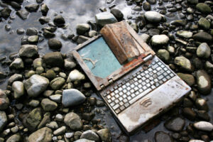 rusted laptop